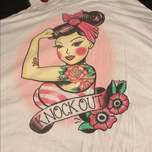 💖Torrid💖 Breast Cancer Raglan long sleeve T 5X